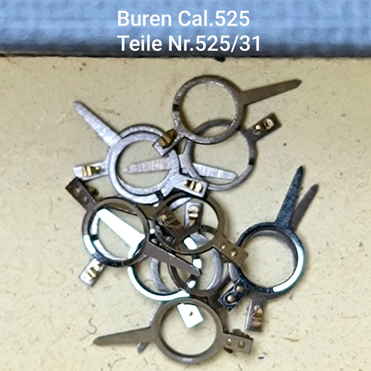 Buren Cal. 525 - Bumper - NOS - Buren Teile Nr. 31 - Rücker / Index for flat Hairspring