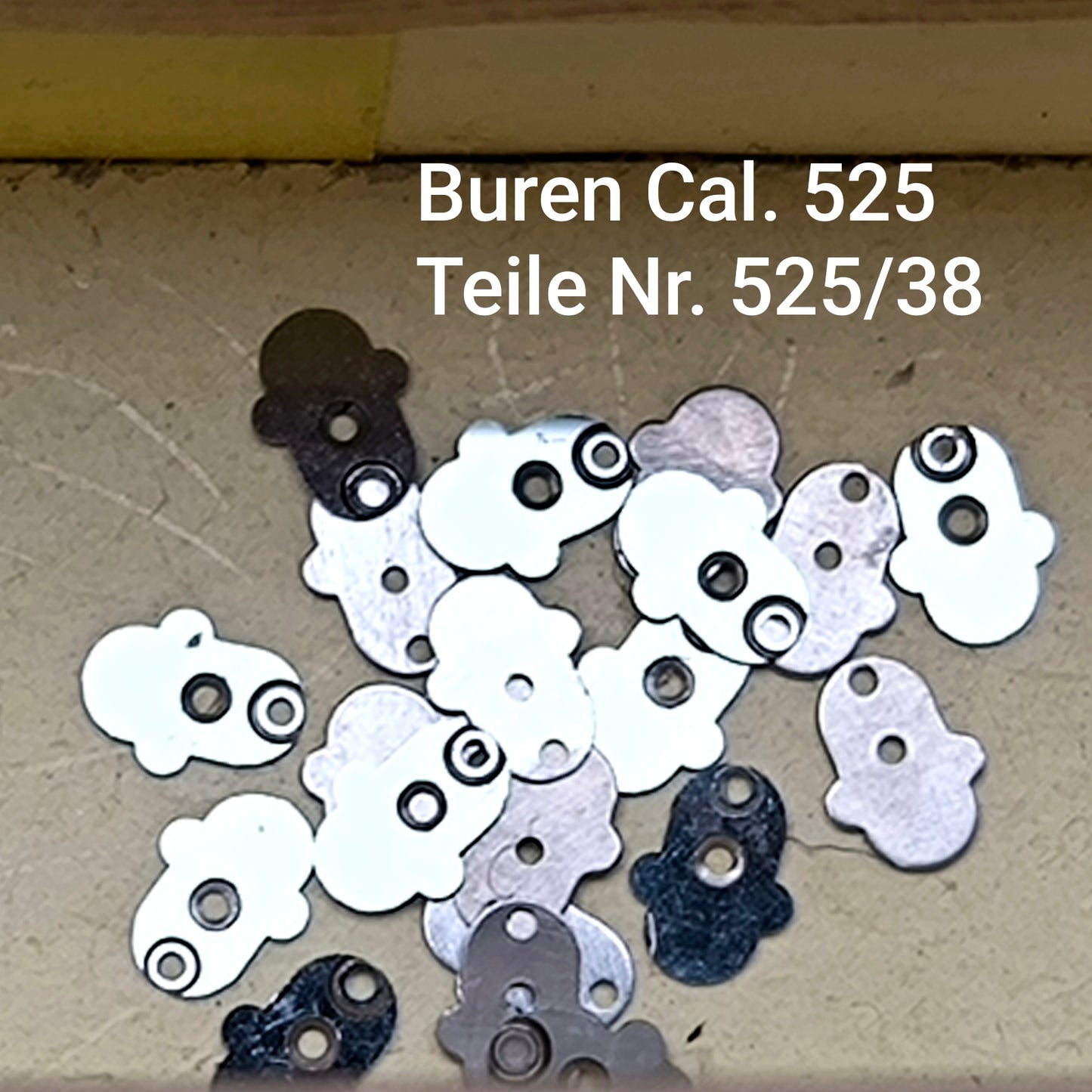 Buren Cal. 525 - Bumper - NOS - Buren Teile Nr. 38 - Lager für Sekundenrad / Plate for Fourth Wheel