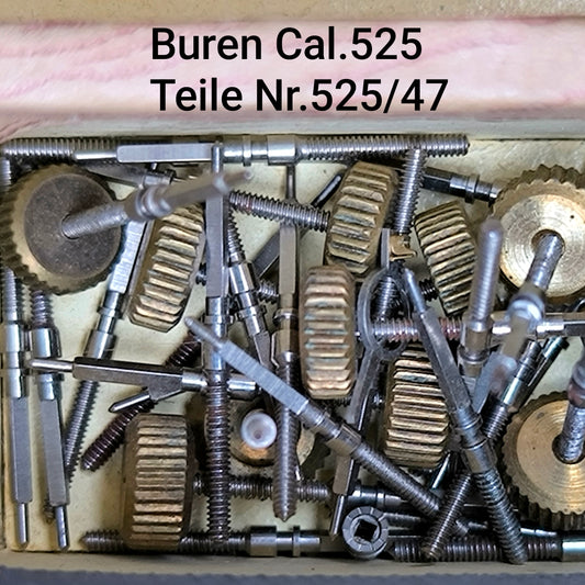 Buren Cal. 525 - Bumper - NOS - Buren Teile Nr. 47 - Aufzugwelle / Winding Stem