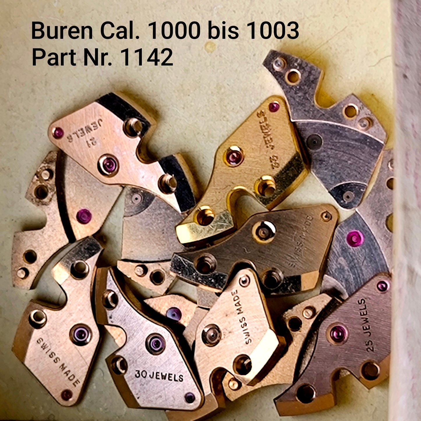 Buren NOS - Cal. 1000 - 1001 - 1002 - 1003 - Part. 1142 - obere Automaticbrücke - Upper Bridge for Automatic Device