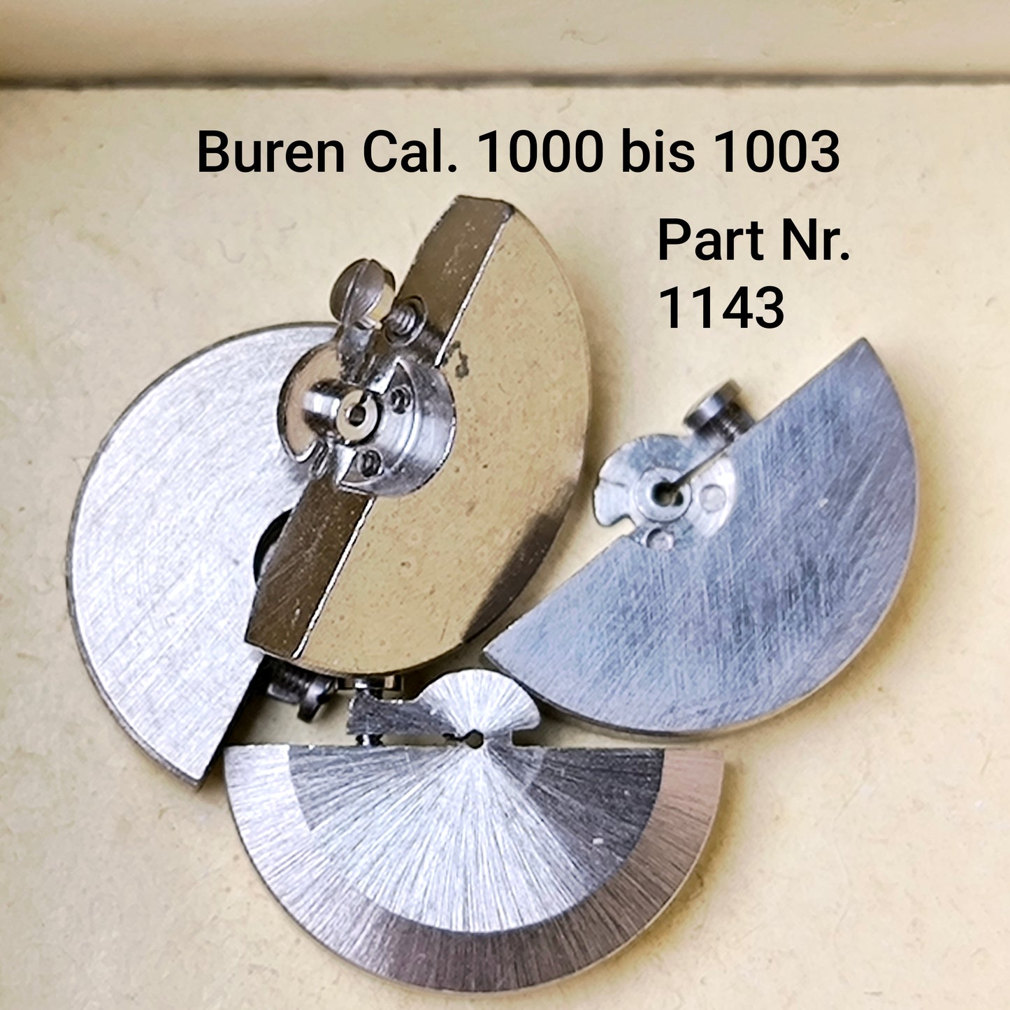 Buren NOS - Cal. 1000 - 1001 - 1002 - 1003 - Part. 1143 - Micro Rotor - Oscillating weight