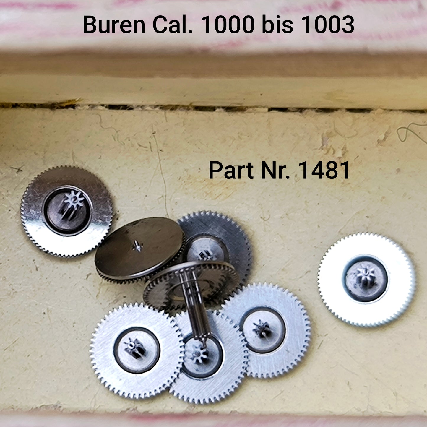 Buren NOS - Cal. 1000 - 1001 - 1002 - 1003 - Part. 1481 - Reduktionsrad - Reduction Gear