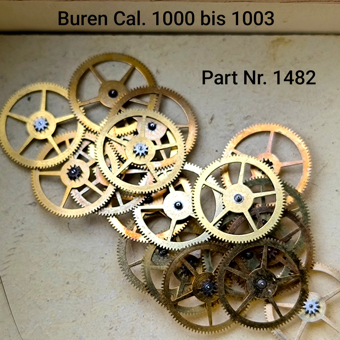 Buren NOS - Cal. 1000 - 1001 - 1002 - 1003 - Part. 1482 - Antriebsorgan - Driving Gear