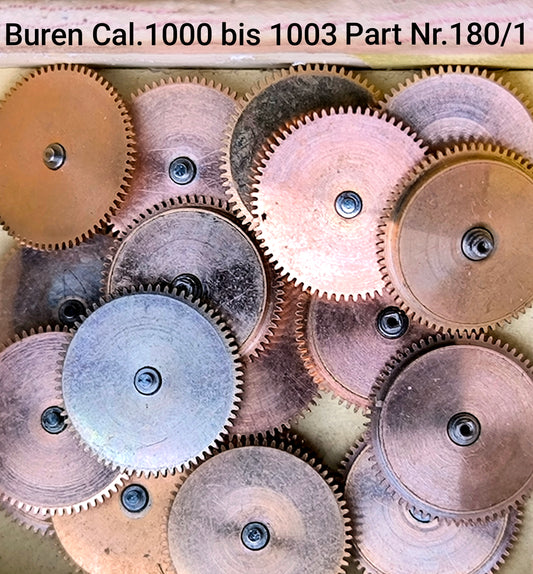 Buren NOS - Cal. 1000 - 1001 - 1002 - 1003 - Part. 180/1 - Federhaus komplett - Barrel complete with Mainspring