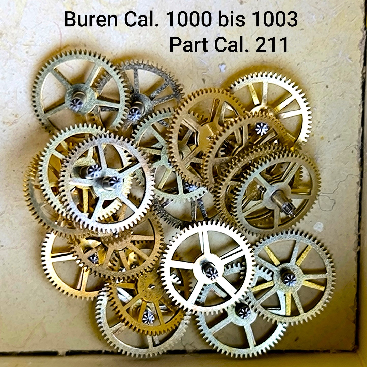 Buren NOS - Cal. 1000 - 1001 - 1002 - 1003 - Part. 211 - Doppel Kleinbodenrad