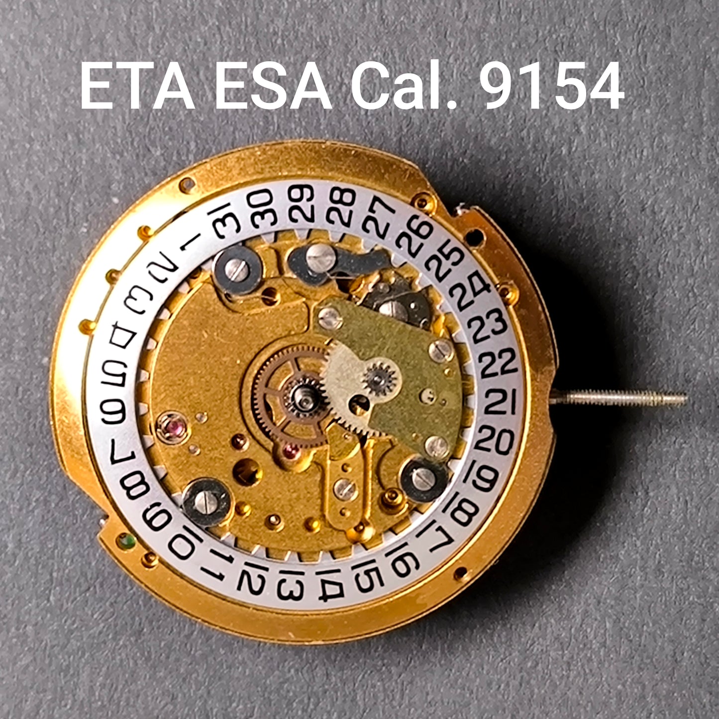 ETA / ESA Cal. 9154 - TISSOT - NOS - Movement - Uhrwerk (ohne Stundenrad) - Datum Pos. 3