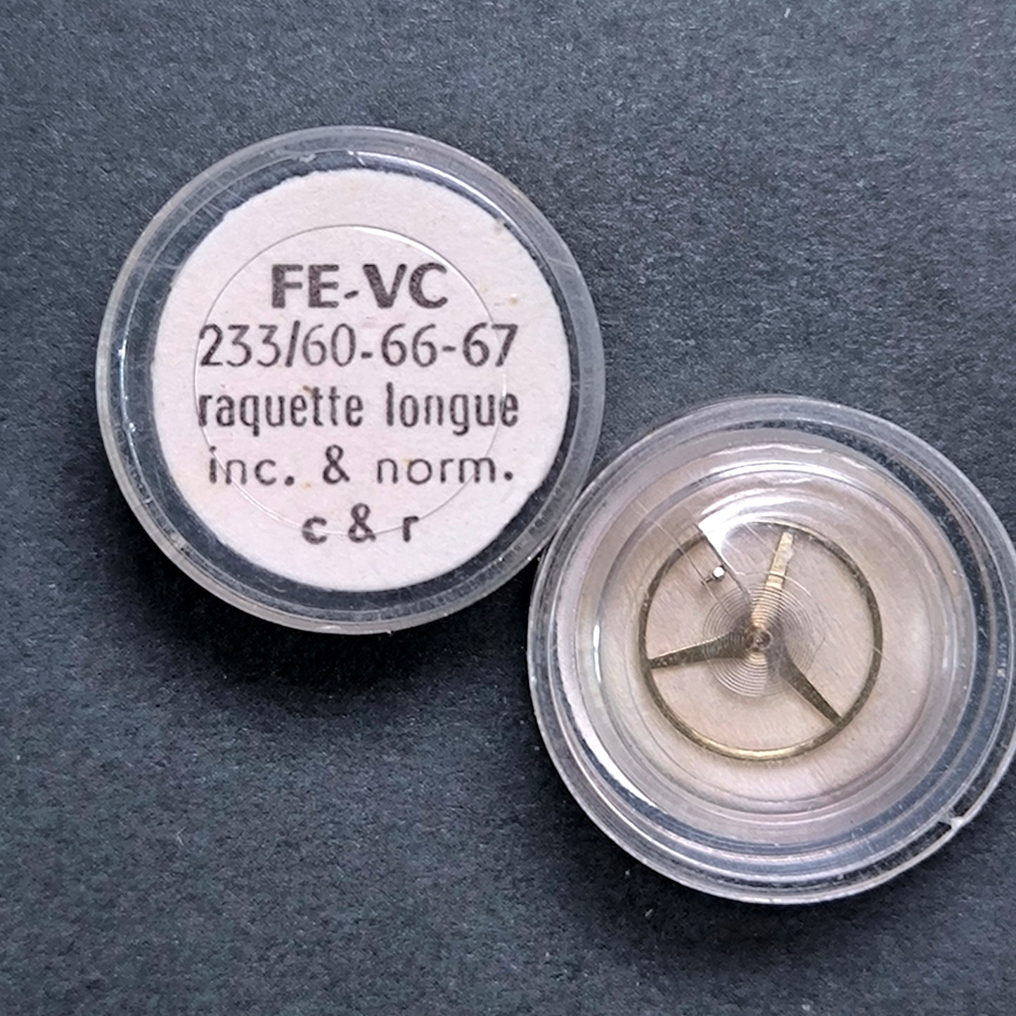 FE - Cupillard - Unruh Komplett Incabloc - NOS - Cal. 233 = ident. Cal. 60, 66, 67 - Vintage - Part. 721