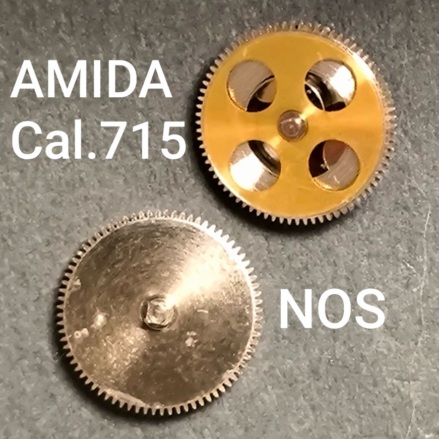 Amida Federhaus / Barrel - NOS - AMIDA Cal. 715 - Part. Nr. 180 komplett