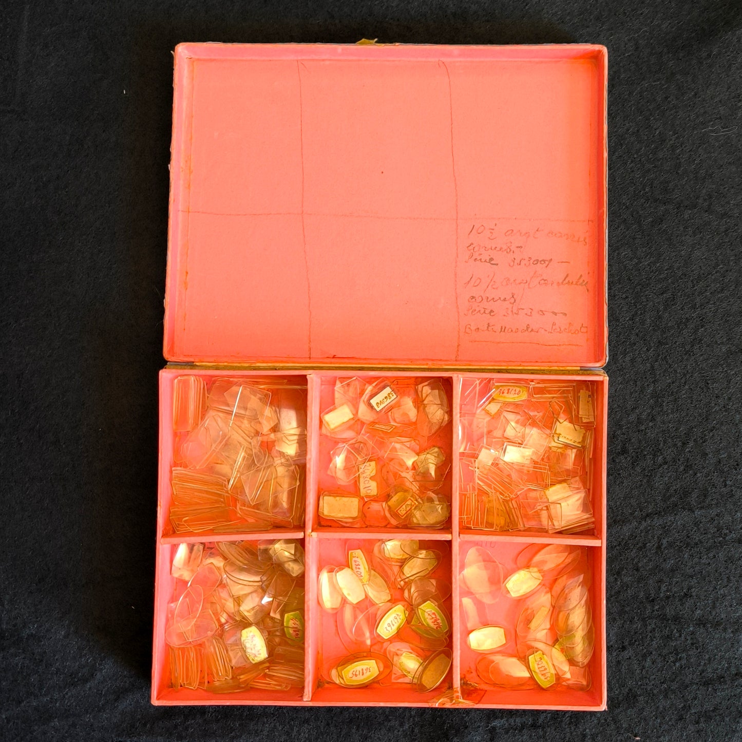20er Jahre Mineralglas - original FORMGLÄSER BOX - NOS - Vintage