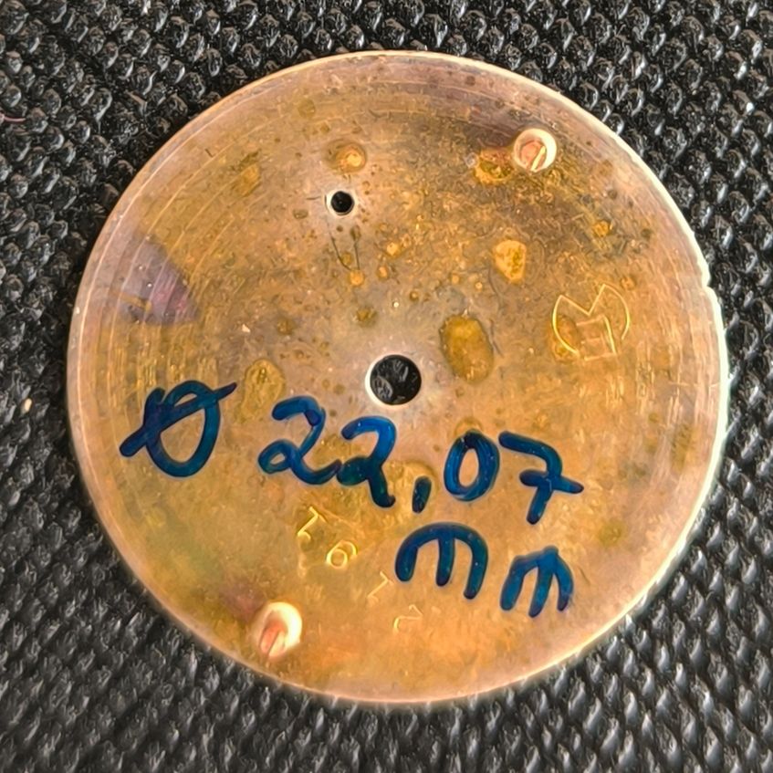 Helvetia - Zifferblatt / Dial - NOS - Vintage - Cal. 82 - 1930er-40er Jahre - D = 22,07mm