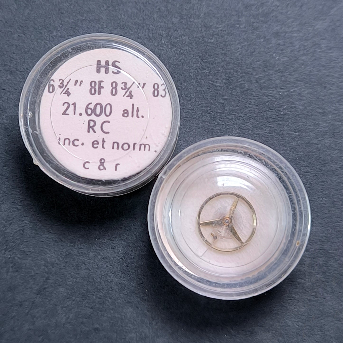 HS - Lorsa - Unruh Komplett Incabloc - NOS - Cal. 8F = ident. Cal. 83 - Vintage - Part. 721