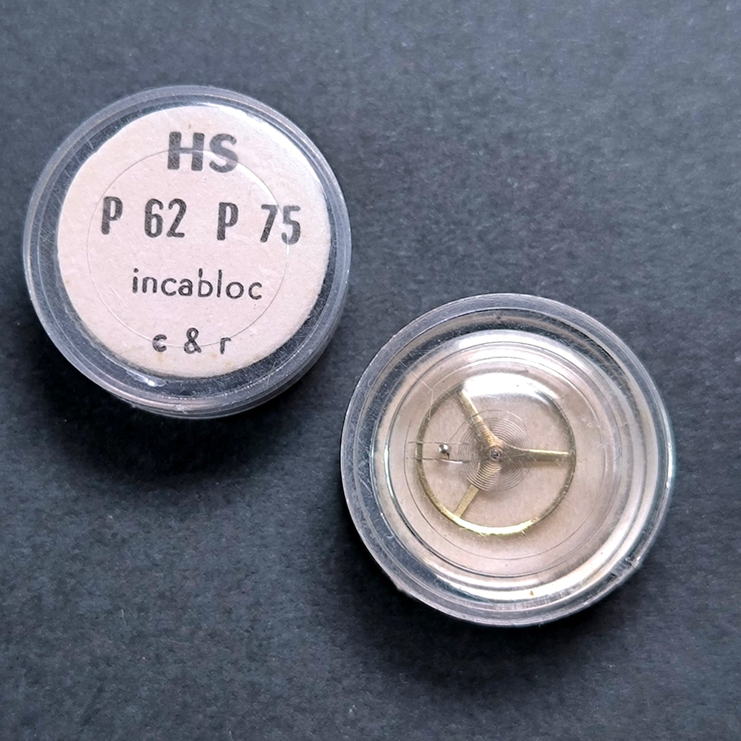 HS - Lorsa - Unruh Komplett Incabloc - NOS - Cal. P 62 = ident. Cal. P 75 - Vintage - Part. 721