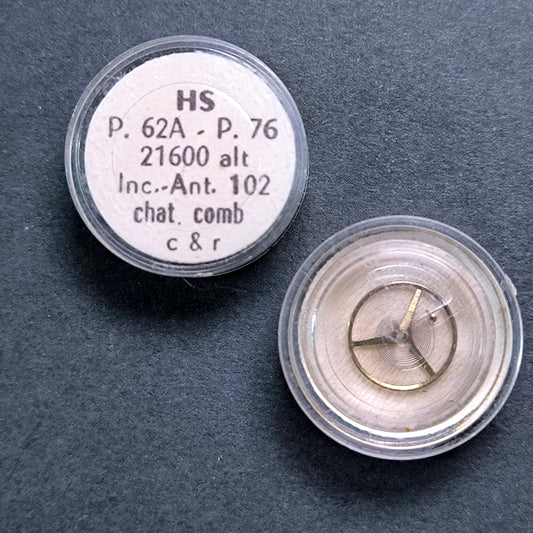 HS - Lorsa - Unruh Komplett Incabloc - NOS - Cal. P 62A = ident. Cal. P 76 - Vintage - Part. 721