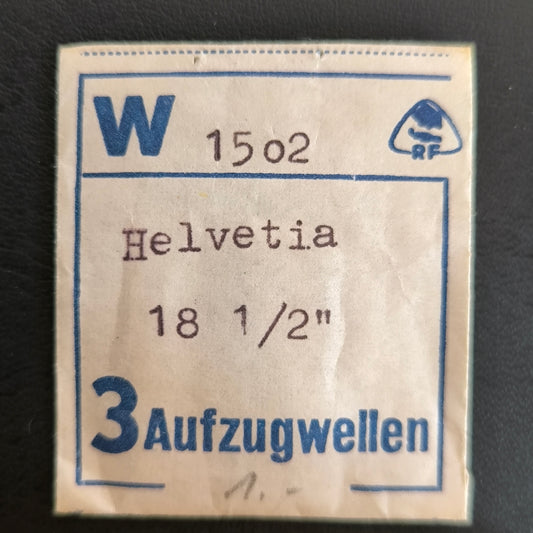 Helvetia - 18,5`` - Cal. 31 - Flume Nr. 1502 - Aufzugwelle / Winding Stem - NOS - Vintage - Part Nr. 401