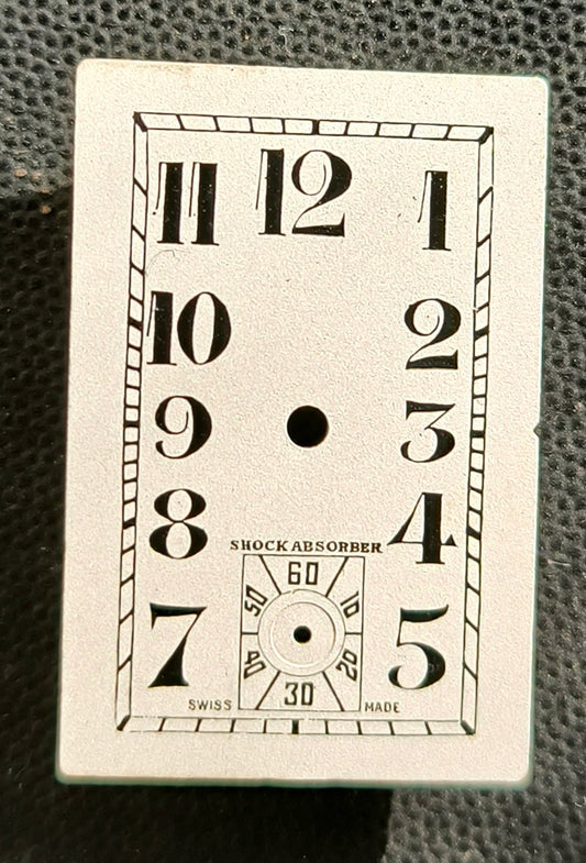 Shock Absorber - Original Helvetia - NOS - Art Deco Zifferblatt - L = 26,7mm X B = 17,7mm - für Helvetia Cal. 75 - 1930er Jahre