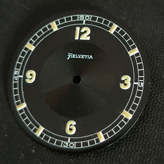 Helvetia WK2 - NOS - Zifferblatt - D = 28,9mm - für die Helvetia Cal. 800er Serie