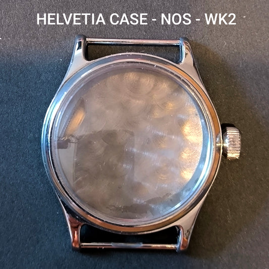 Helvetia - orig.  WK2 - Gehäuse / Case - Vintage NOS - Reg. Nr. DI355546H - Military - Militär