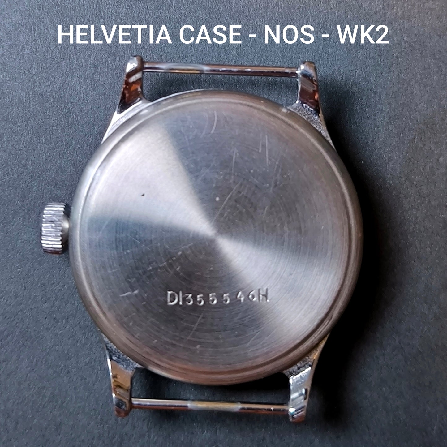 Helvetia - orig.  WK2 - Gehäuse / Case - Vintage NOS - Reg. Nr. DI355546H - Military - Militär