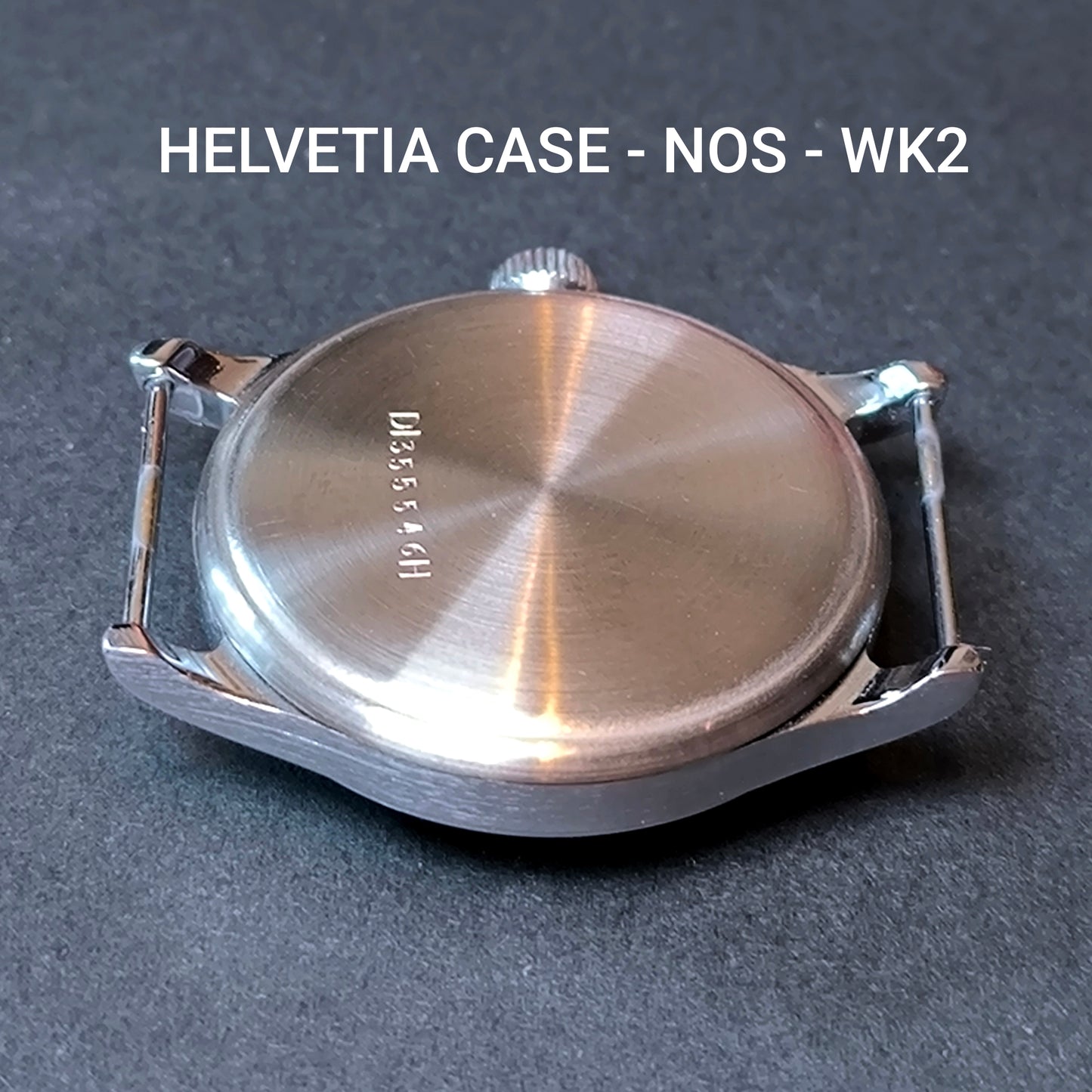 Helvetia - orig.  WK2 - Gehäuse / Case - Vintage NOS - Reg. Nr. DI355546H - Military - Militär