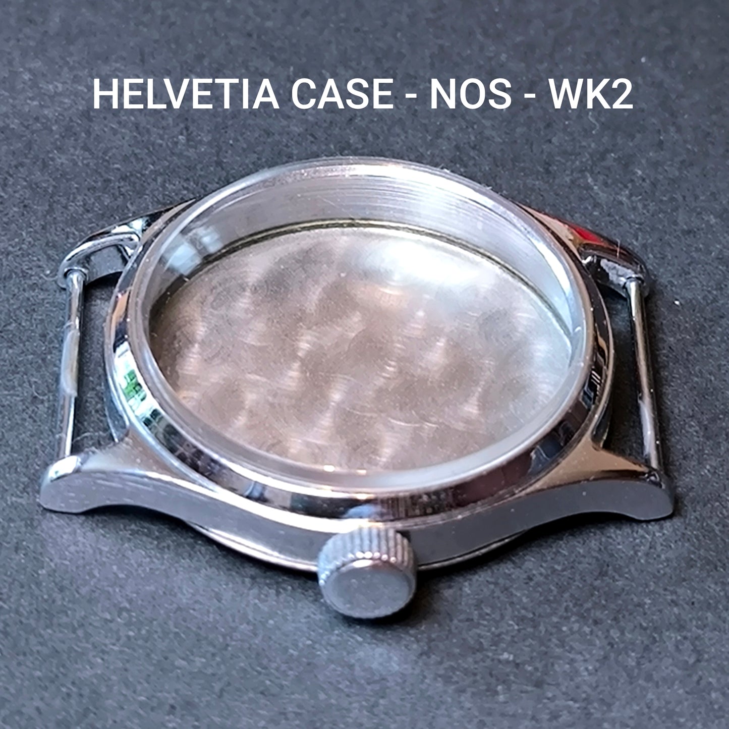 Helvetia - orig.  WK2 - Gehäuse / Case - Vintage NOS - Reg. Nr. DI355546H - Military - Militär