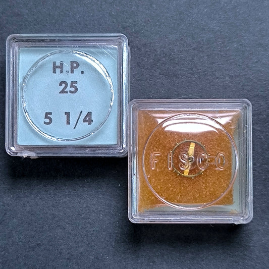 Henzi & Pfaff - HP - Unruh Komplett - NOS - Cal. 25 - Unruhreif mit Masseschrauben - Part. 721