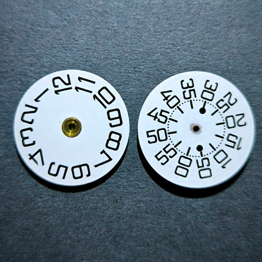 Amida Digital - Minutenscheibe & Stundenscheibe - NOS - AMIDA Cal. 420, 425, 435, 4350 - Weiß & Schwarz