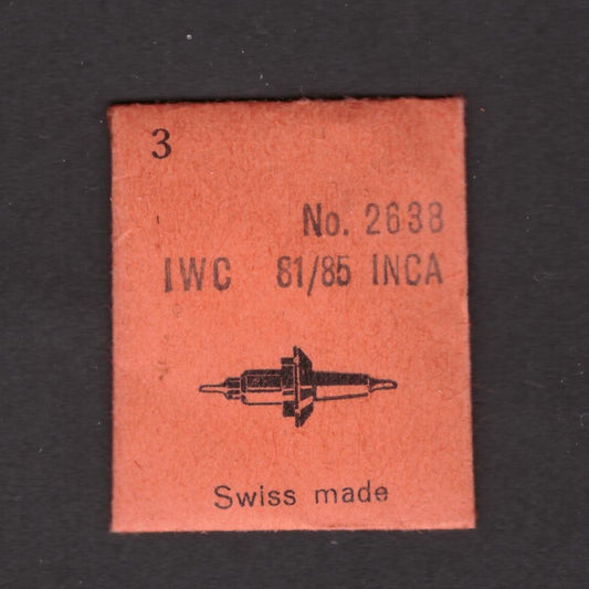 IWC- Cal. 81 Incabloc = ident. Cal. 85 Incabloc - Part. 723 - Unruhwelle / Balance Staff - NOS - Vintage