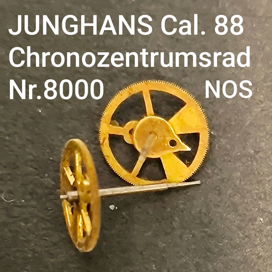 Junghans NOS - Cal.88 - Part. 8000 - Chrono Zentrumsrad / Sekundenzählrad