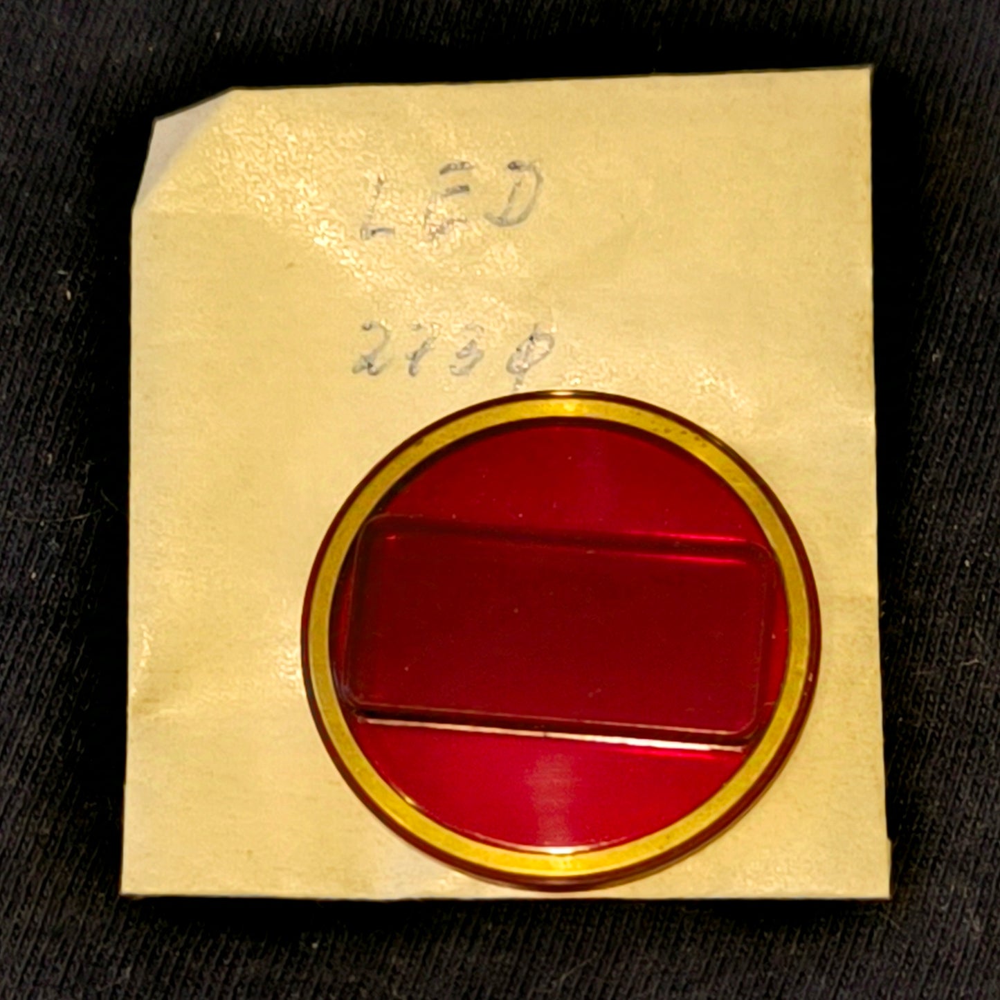 LED - XU Unterlegglas in Rot - universell - NOS - Durchmesser 273