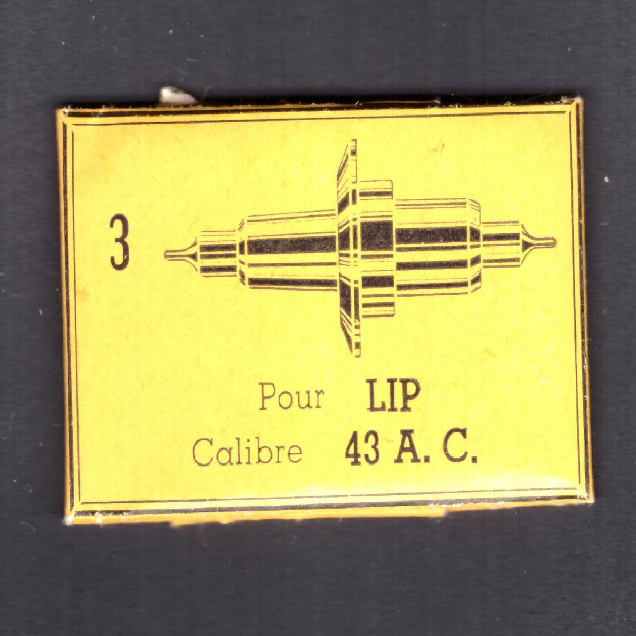 LIP - Cal.43A.C. - Part. 723 - Unruhwelle / Balance Staff - NOS - Vintage