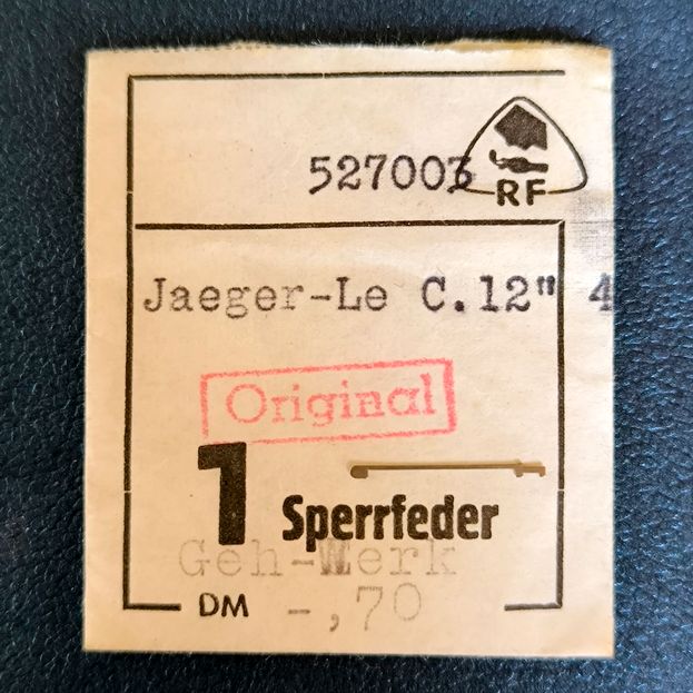 Jaeger LeCoultre - Cal. 463 etc. - Sperrkegelfeder / Click Spring - NOS - Vintage - Part Nr. 430