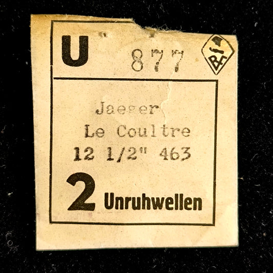 Jaeger Le Coultre - Cal. 463 - Unruhwelle / Balance Staff - NOS - Vintage - Part Nr. 723