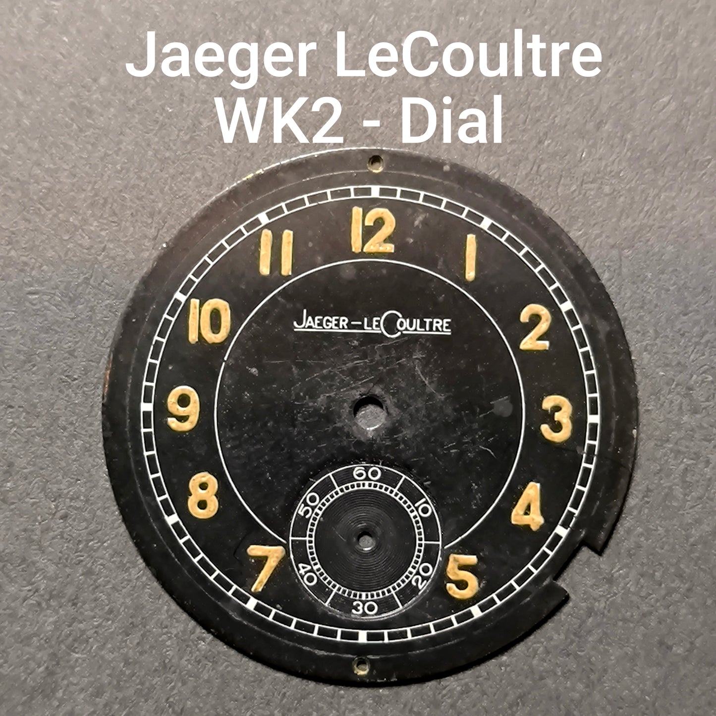 Jaeger LeCoultre - wohl für Cal. P463 / P469 - WK2 / military - Zifferblatt / Dial - Vintage - gebraucht / second hand
