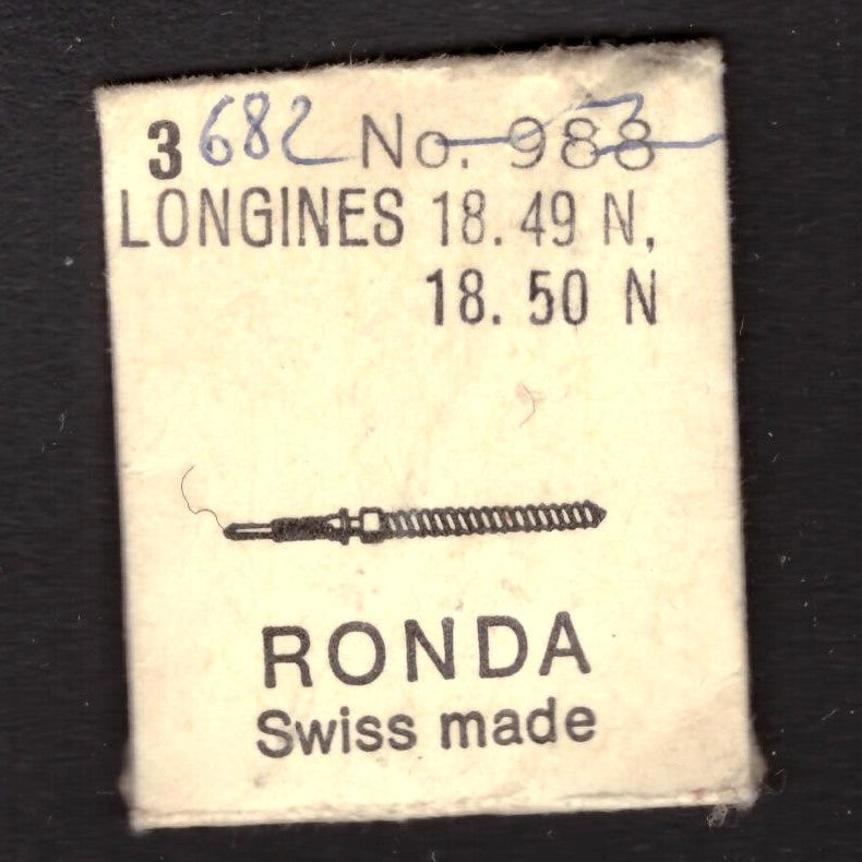 Longines - Cal. 18.49N =ident. Cal. 18.50N - Aufzugwelle / Winding Stem - NOS - Vintage - Part Nr. 401