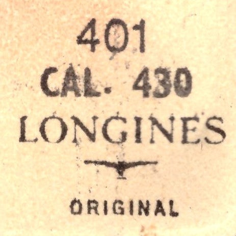 Longines - Cal. 430 - Aufzugwelle / Winding Stem - NOS - Vintage - Part Nr. 401