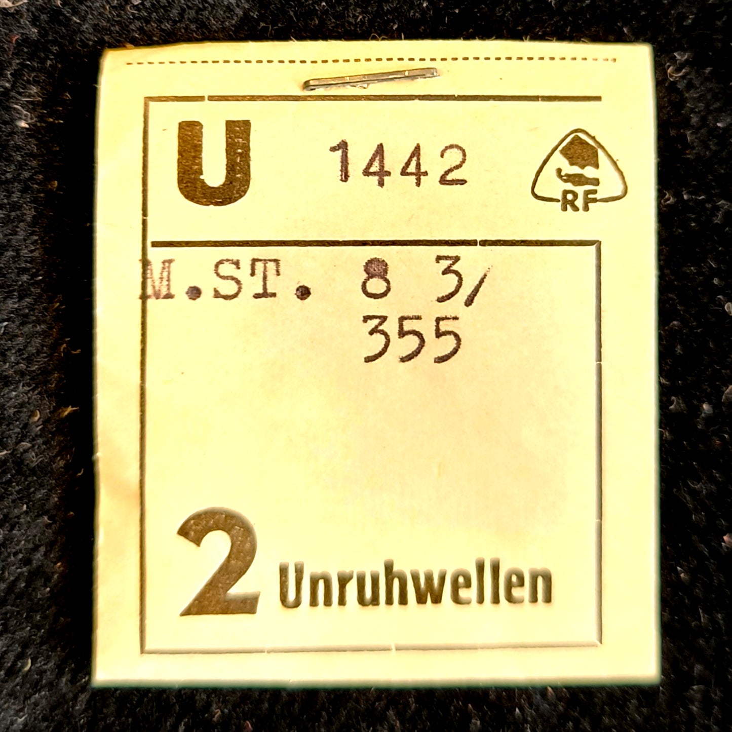 MST - ROAMER - Medana - Unruhwelle / Balance Staff - Cal. 355 - NOS - Vintage - Nr. 723