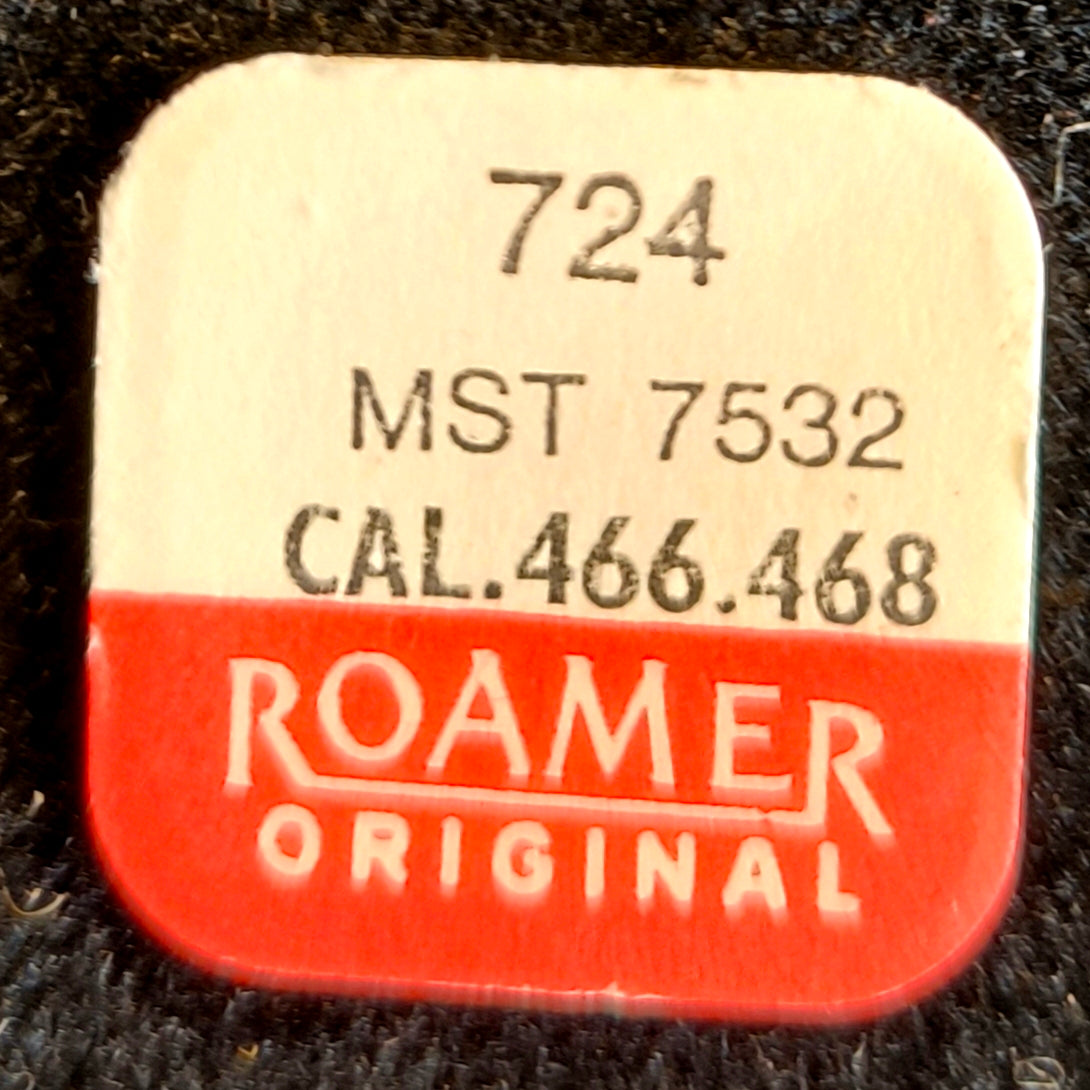 MST - ROAMER - Medana - Cal. 466 =ident. Cal. 468 - Unruhwelle / Balance Staff - NOS - Vintage - Nr. 723 / 724