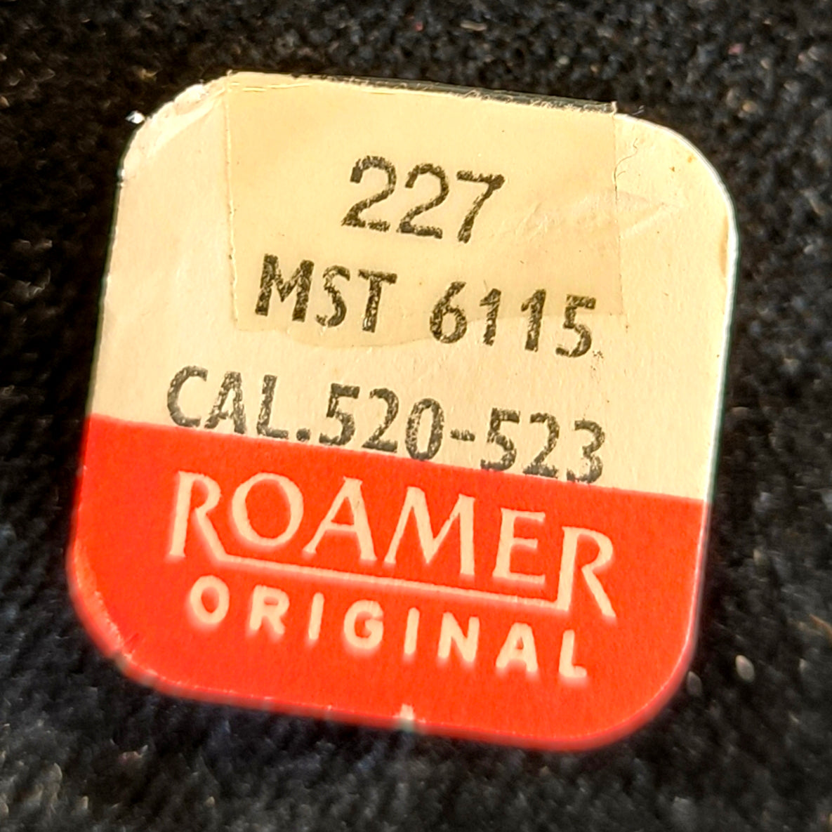 MST - ROAMER - Medana - Cal. 520 = ident. Cal. 523 - Sekundenrad / Sweep Second Wheel - NOS - Vintage - Nr. 227