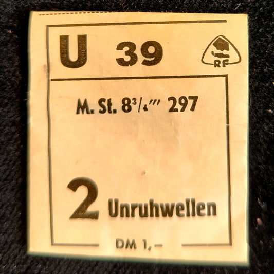 MST - ROAMER - Medana - Unruhwelle / Balance Staff - Cal. 297 - NOS - Vintage - Nr. 723