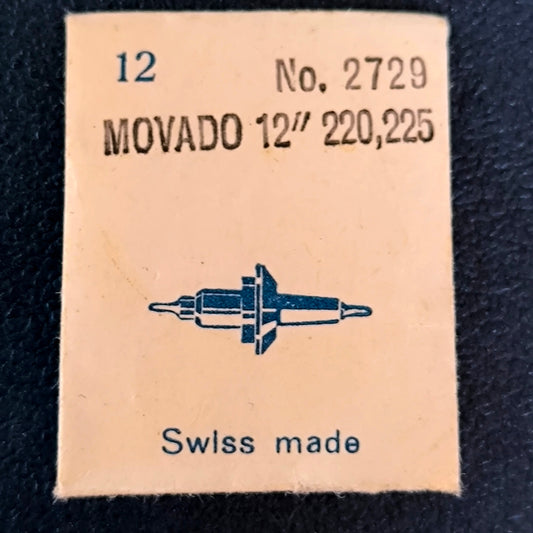 Movado - Cal. 220 = ident. Cal. 225 - Unruhwelle / Balance Staff - NOS - Vintage - Part Nr. 723