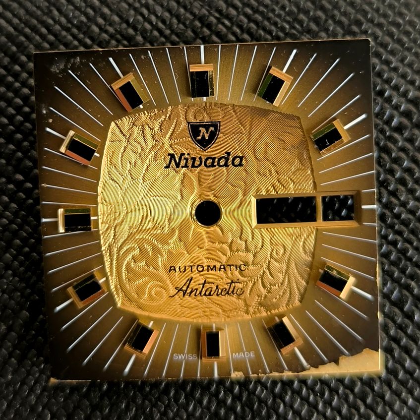 NIVADA Antarctic AUTOMATIC - ZIFFERBLATT / DIAL - ETA Cal. 2789 - goldfarben - Second Hand - Vintage