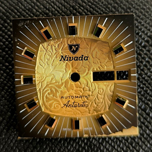 NIVADA Antarctic AUTOMATIC - ZIFFERBLATT / DIAL - ETA Cal. 2789 - goldfarben - Second Hand - Vintage