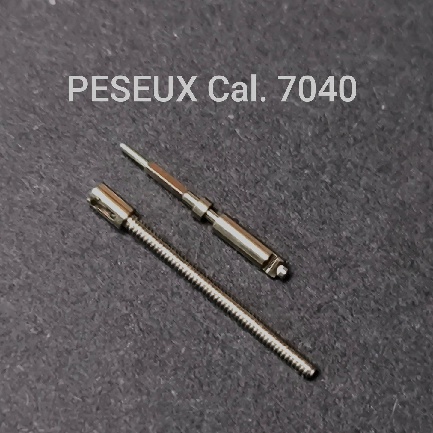 PESEUX - Cal. 7040 - Aufzugwelle positiv & Verlängerung negativ / Winding Stem male & Extension Stem Female - NOS - Vintage - Part Nr. 401