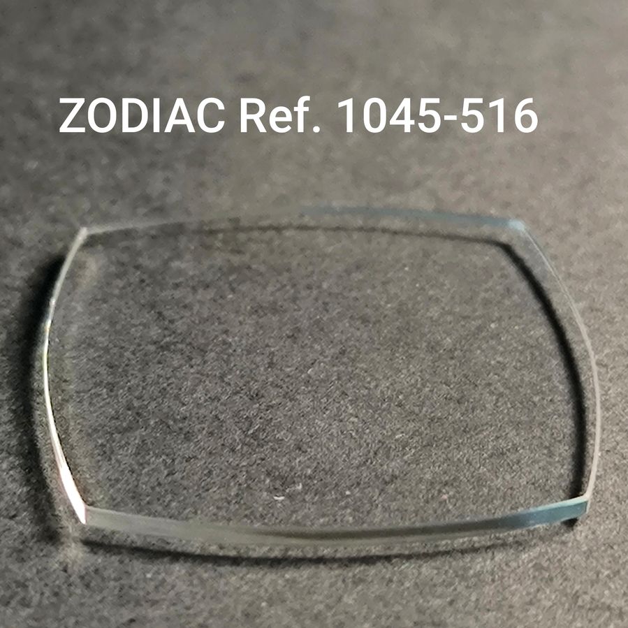 ZODIAC - orig. NOS mineral Uhrglas - Vintage - Ref. 1045-516