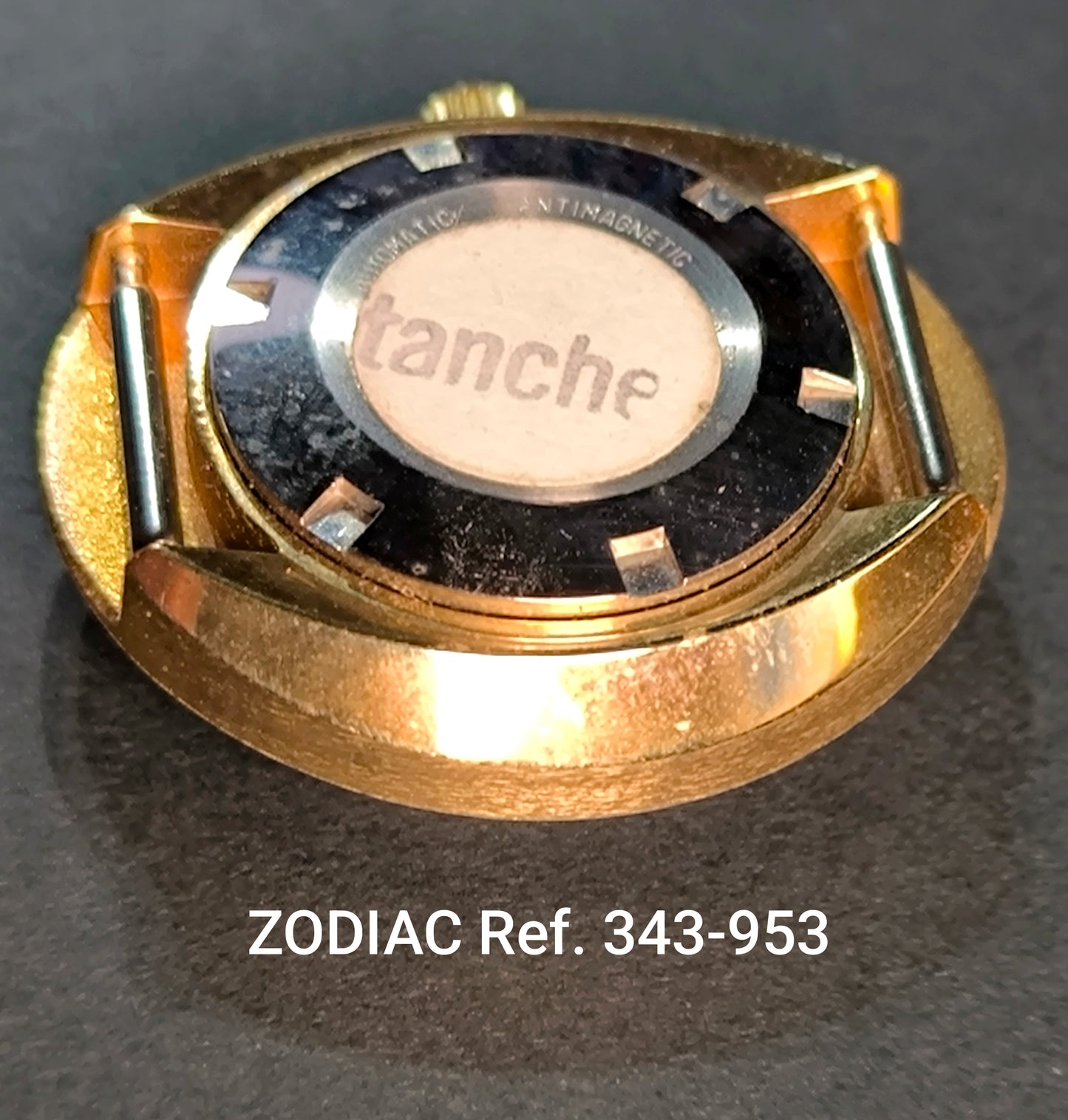 ZODIAC - Vintage NOS - orig. Gehäuse, Mystery Glas & Krone - Astrographic - Dbl - Ref. 343-953