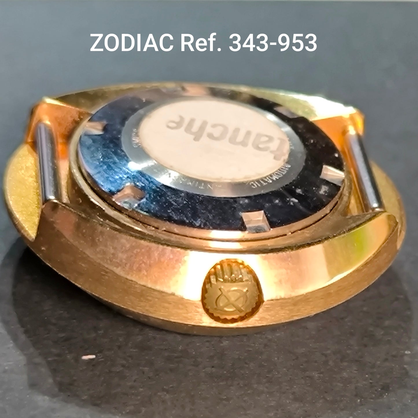 ZODIAC - Vintage NOS - orig. Gehäuse, Mystery Glas & Krone - Astrographic - Dbl - Ref. 343-953