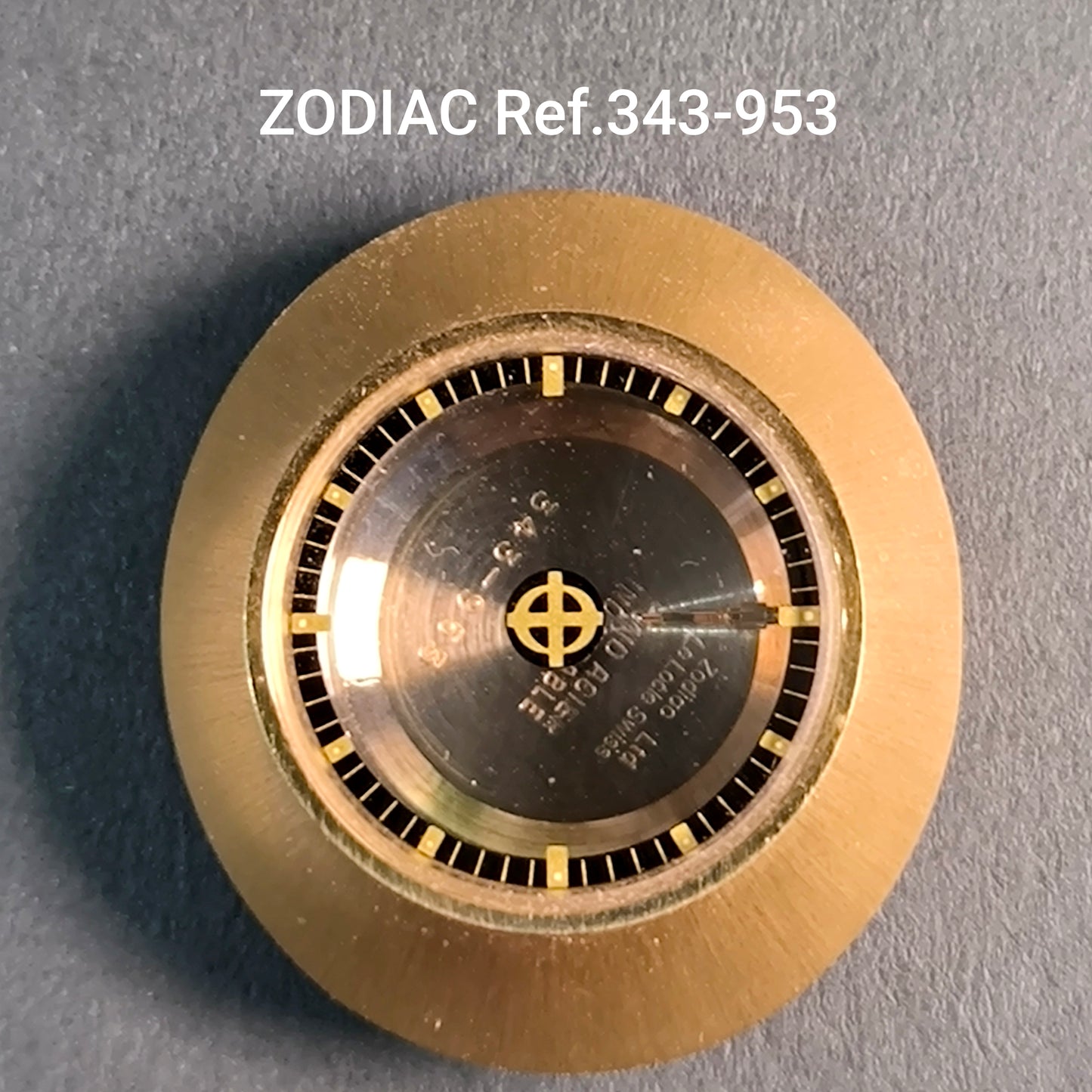 ZODIAC - Vintage NOS - orig. Gehäuse, Mystery Glas & Krone - Astrographic - Dbl - Ref. 343-953