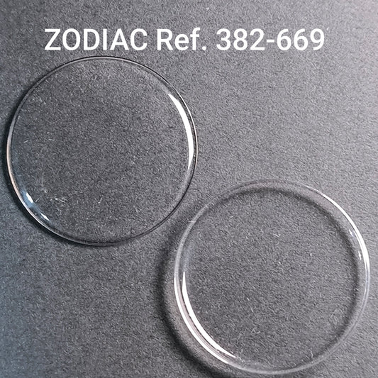 ZODIAC - orig. NOS Uhrglas - Vintage - Ref. 382-669