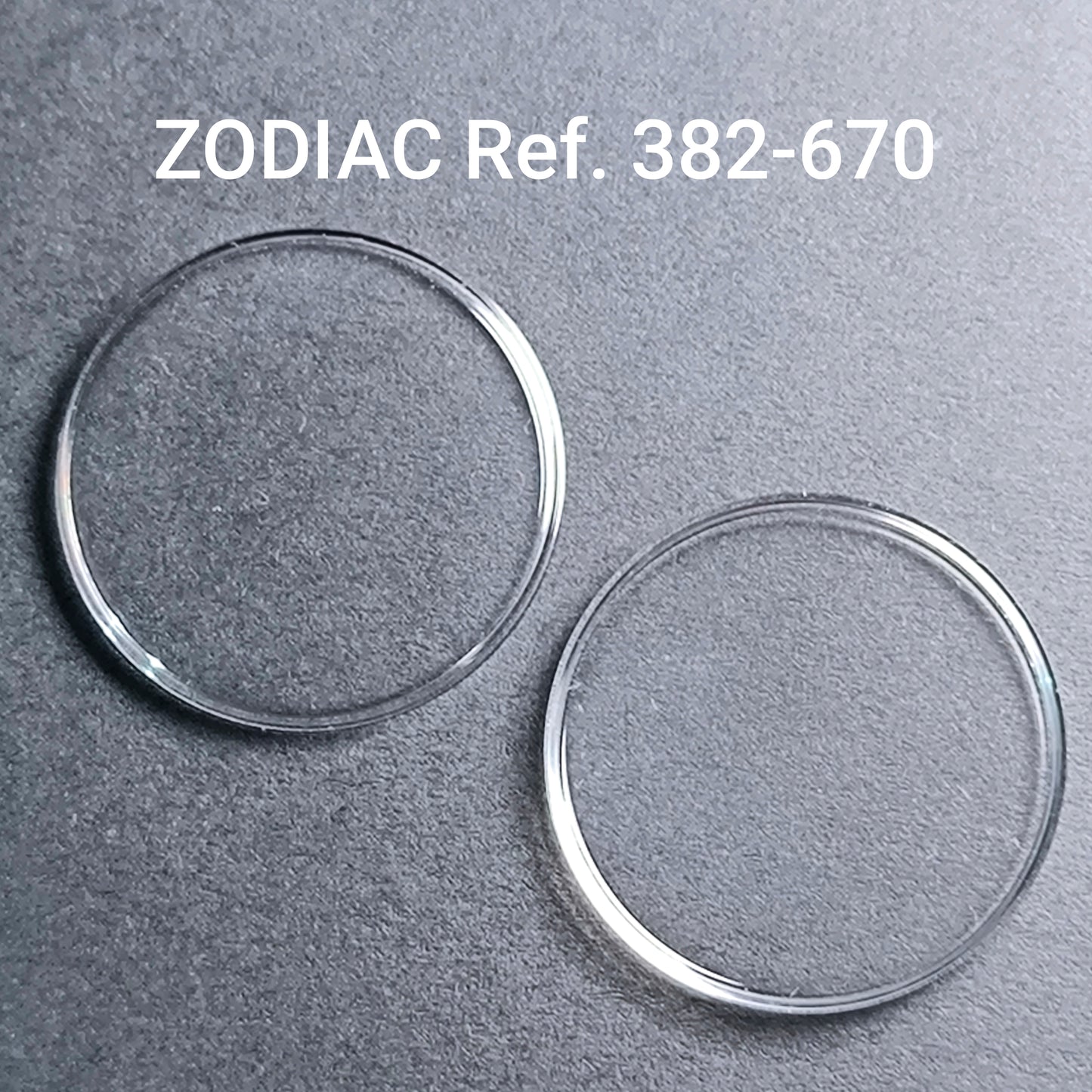 ZODIAC - orig. NOS Uhrglas - Vintage - Ref. 382-670