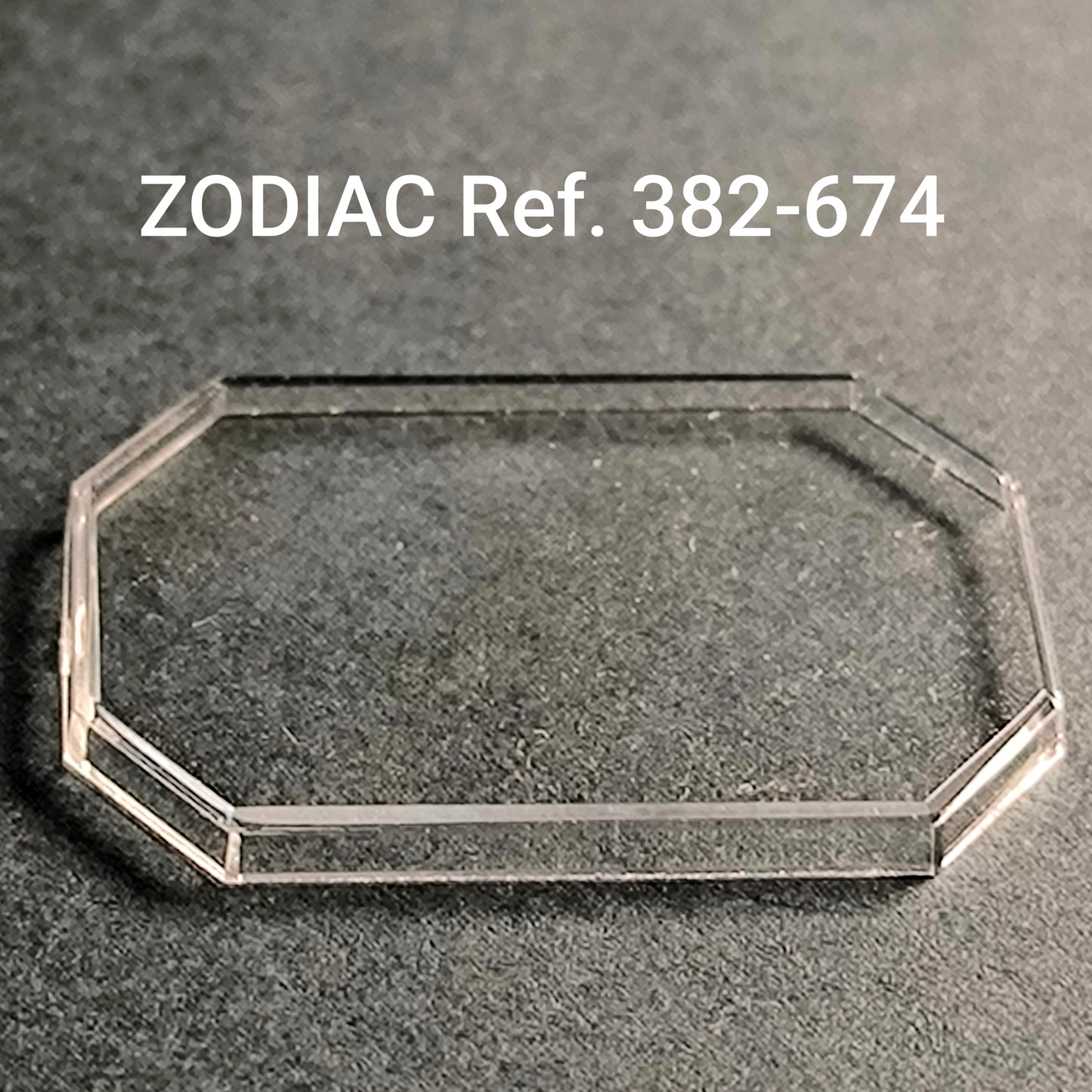 ZODIAC - orig. NOS Uhrglas - Vintage - Ref. 382-674